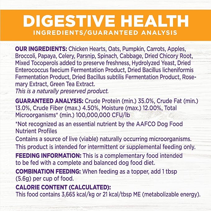 Wellness CORE Bowl Boosters Digestive Health Dog Food Topper, 4 Ounce Bag (Pack of 2)