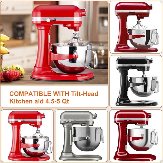 Mixer Mat Slider for KitchenAid 5-8 Qt Tilt Head Stand Mixer - Bamboo Kitchen Appliance Sliding Tray Mixer Mover Slider Board Compatible with Kitchen aid 5-8 Qt Stand Mixer, KitchenAid Artisan