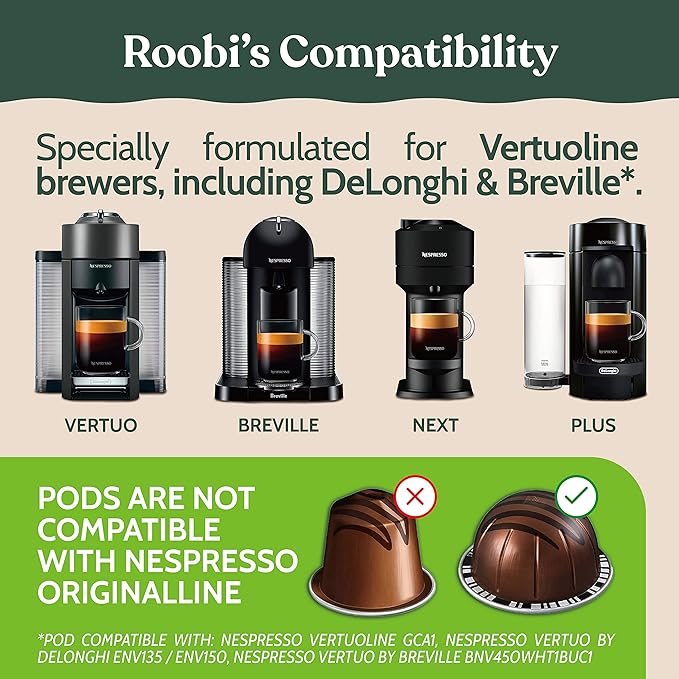 Roobi Nespresso Compatible Vertuo Cleaning & Descaling Kit. Includes 1 Bottle of Descaling Solution, 6 Cleaning Tablets and 1 Reusable Pod. Carbon Neutral Vertuoline Maintenance Kit. 6 Month Supply.