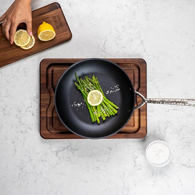 Alva 9.5” & 11" Carbon Steel Frying Pan Set – Naturally Nonstick, Made without PTFE, PFOA, & PFAS, Oven & Induction Safe, Chef-Grade Heat Control, Built to Last a Lifetime, Designed in Belgium