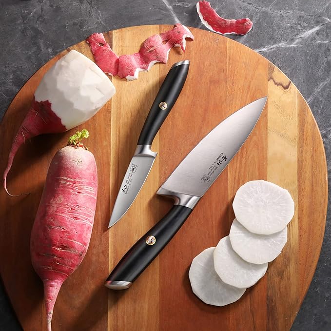 Cangshan L Series 2-Piece Starter Knife Set, Forged German Steel, Black, 1027419