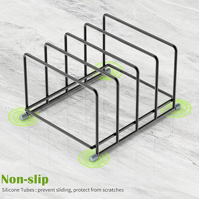 Cutting Board Organizer-1.6in Wide Kitchen Cutting Board Holder Stand for Pan,Baking Sheets,Cookie Sheets with 4 Slots,Baking Sheet Oragnizer(1PC-Medium)