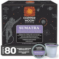 Copper Moon Single Serve Coffee Pods for Keurig K-Cup Brewers, Dark Roast, Sumatra Blend, 80 Count