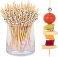 300 PCS Cocktail Picks Disco Ball Decor, Fancy Toothpicks for Appetizers, Bamboo Skewers for Appetizers,Drinks, Fruits, Disco Party Decorations. 4.7 Inch Long Silver Wooden Cocktail Sticks…