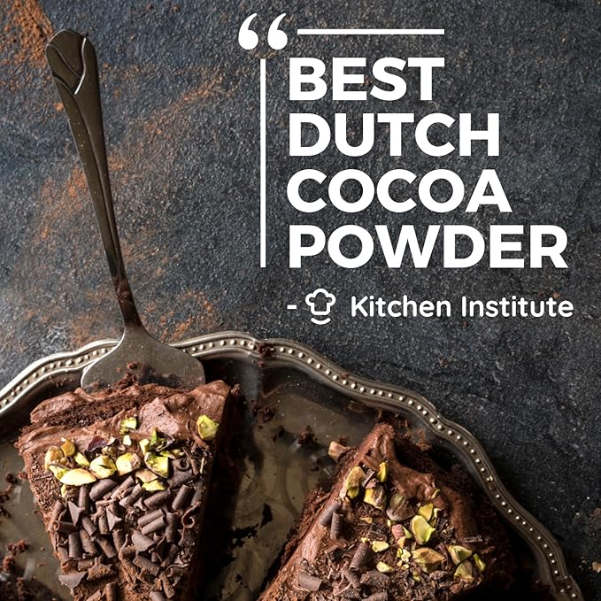 Cocoa Powder (1 lb) Dutch Processed Cocoa Powder, Unsweetened, Extra Rich Cocoa Flavor, 22-24% Fat, Premium Culinary Grade, Non-GMO, Perfect Cocoa for Baking and Cooking