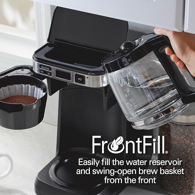Hamilton Beach 12 Cup Programmable Coffee Maker, FrontFill™ Drip Coffee Maker