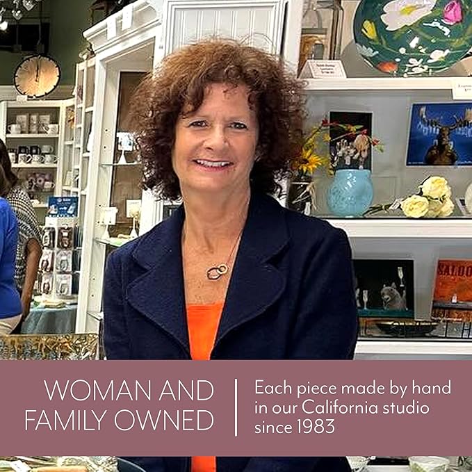 Annieglass Ruffle 11.25 x 7 Inch Rectangular Bowl with 24k Gold, Timeless Glass Tableware for all Occasions, Made in the USA