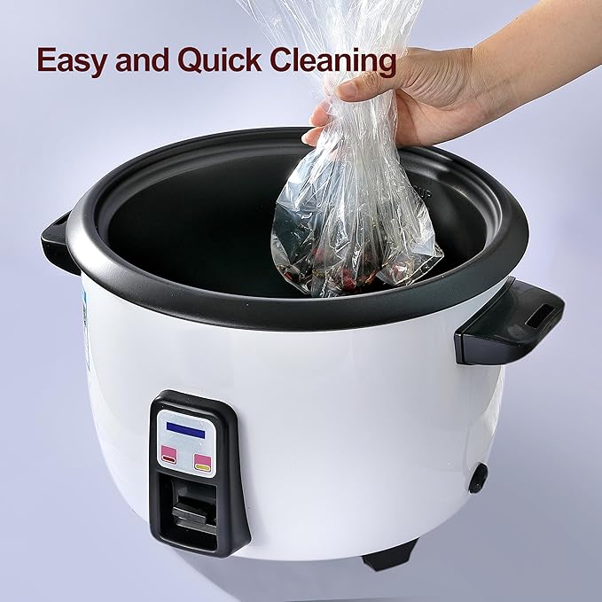 20 Pack Slow Cooker Liners, (Fits 3-8 Quarts) Disposable Oval Slow Cooker Bags for Crock Pot, BPA-Free and Easy to Clean, 13"x 21"