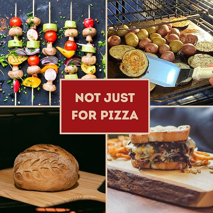 ThermiChef 14" by 20" Pizza Steel (3/8" Deluxe Thickness) - Multipurpose Cooking Steel for Ovens & Grills - Made in the USA