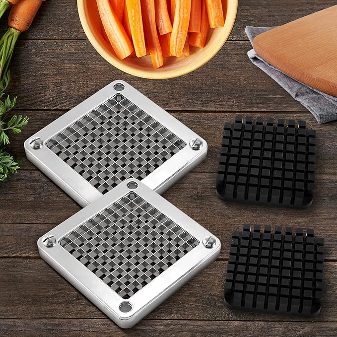 WICHEMI Replacement Blades 3/8" - Commercial Vegetable Chopper & Dicer, Stainless Steel, Onion & Tomato Cutter (2 Pack)
