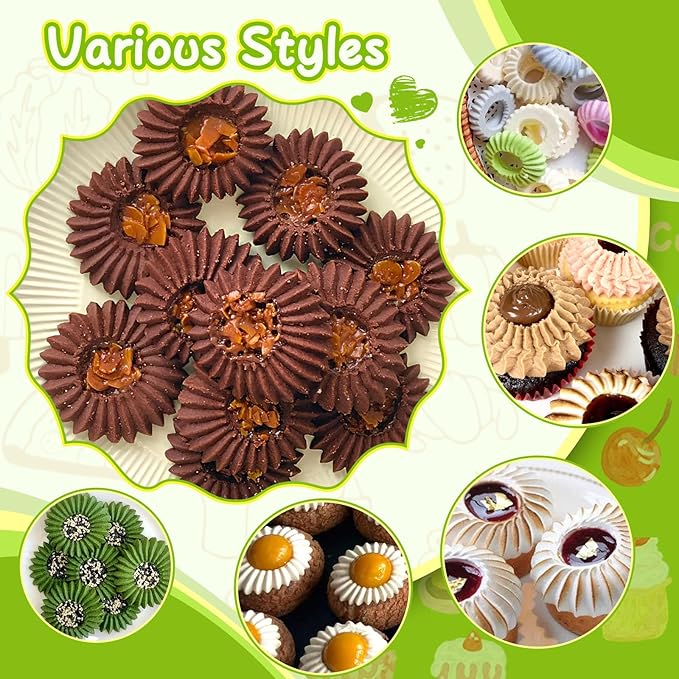 Suuker Sultan Tube Piping Tips Set, Stainless Steel Cake Decorating Tips, Frosting Icing Tips for Cupcakes, Cake, Cookie and Decorating（795S 796S）
