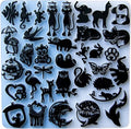 Keychain Resin Molds Silicon Animals 34pcs UV Resin Mold, Epoxy Resin Molds for Keychain Pendant Molds for Epoxy Resin Earring Mold, Earrings, Necklace