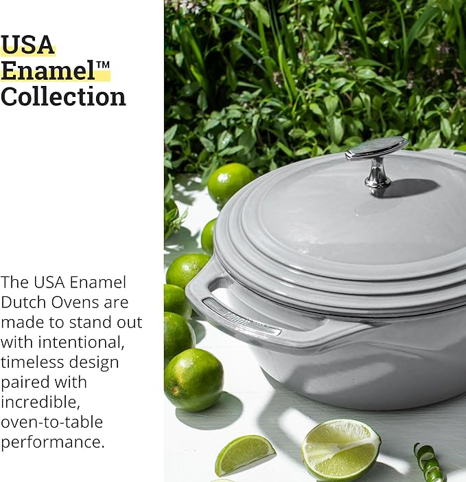 Lodge USA Enamel Dutch Oven 7.5 qt., Moonstruck