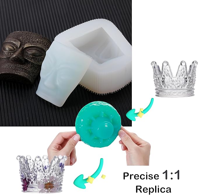 BBDINO Silicone Mold Making Kit, 2.42lb Super Elastic Liquid Silicone for Mold Making, 3h Fast Cure Platinum Mold Making Silicone Rubber for Casting Resin Molds/Silicone Molds/Candle Molds/Soap Molds
