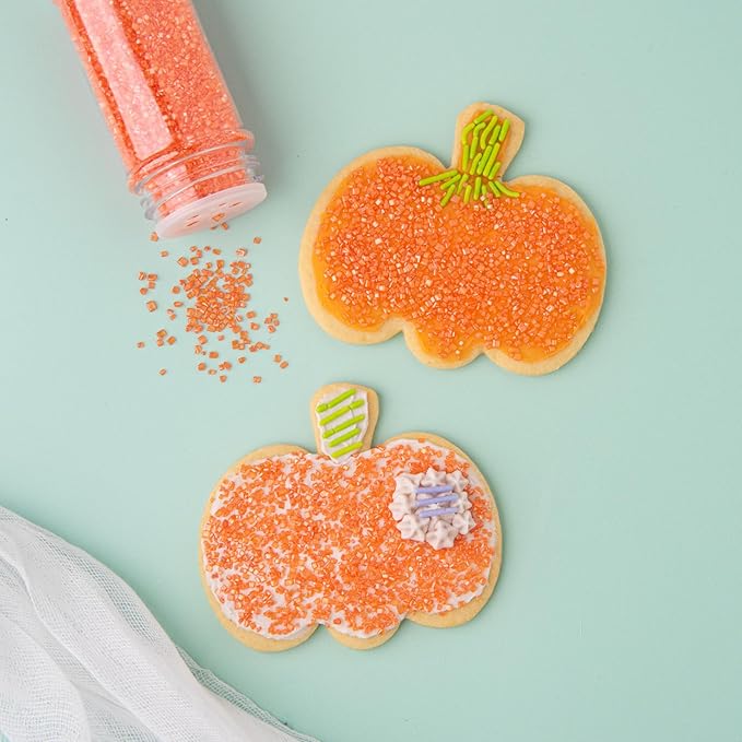 Sweets Indeed Halloween Sprinkles 4-Pack – 11.57 oz Jar Set | Candy Eyeball Mix, Bat & Pumpkin Quin Mix, Orange Sanding Sugar & Black/White/Orange Nonpareils | Cupcake & Cookie Decorations