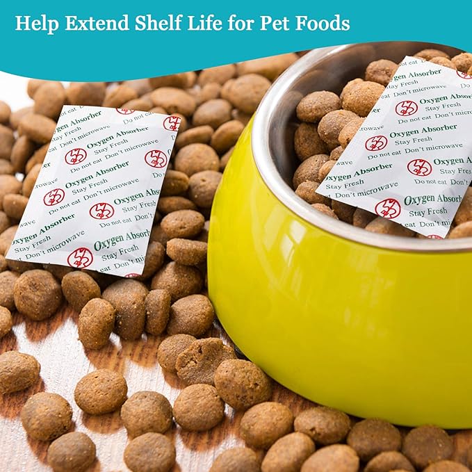 VacYaYa 20CC(300-Pack) Food Grade Oxygen Absorbers Packets for Home Made Jerky and Long Term Food Storage, Stored in Vacuum Bag and 3 Times Oxygen Absorption Capacity