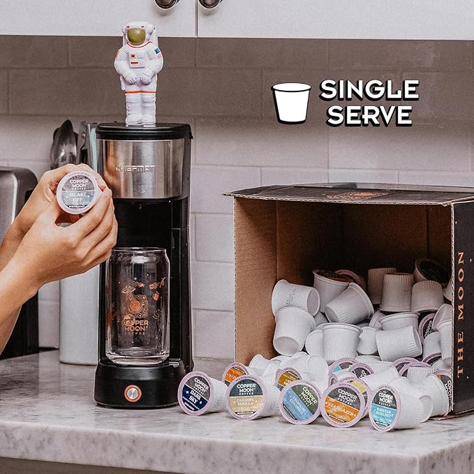 Copper Moon Single Serve Coffee Pods for Keurig K-Cup Brewers, Dark Roast, Sumatra Blend, 80 Count