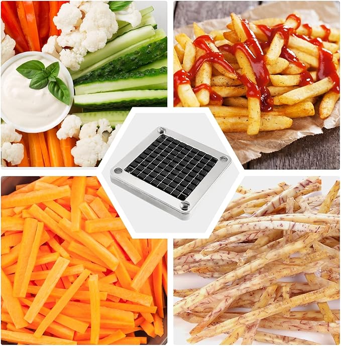 Replacement Chopper Blade Commercial Vegetable Chopper Dicer Stainless Steel Blade for Fruit Cutting Machine Tomato French Fries Cutter (3/8″ Blade)