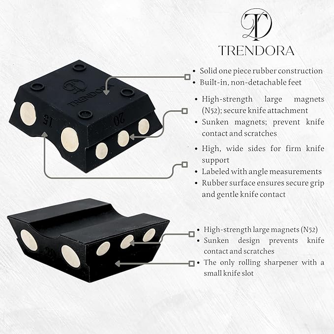 Heavy Duty Knife Sharpener: Engineered in Japan, Knife Blade Repair and Restoration Tool with Ball Bearings and Detachable Dual-Sided Diamond Sharpening Plates