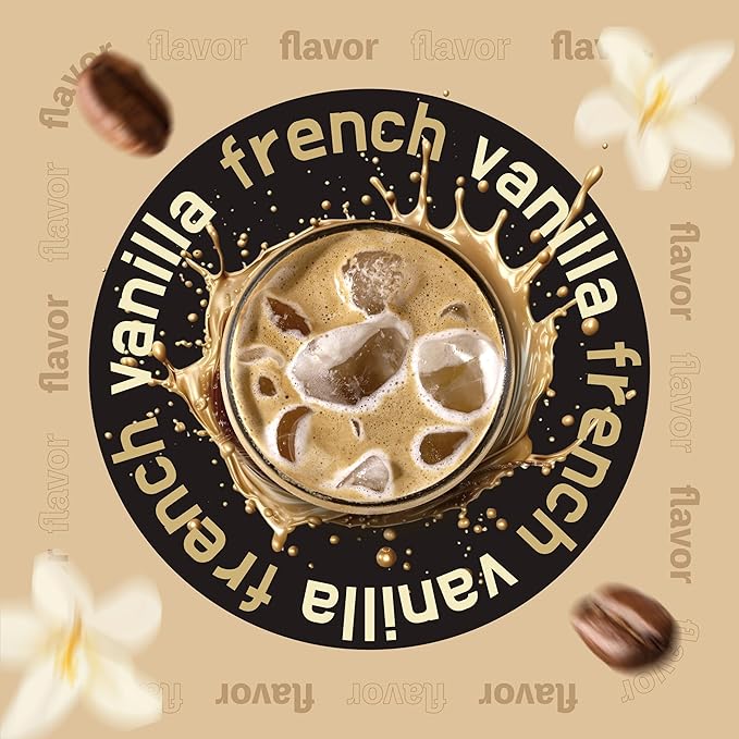 French Vanilla - Flavored Cold Brew Coffee Grounds for Coarse Grind for French Presses - Inspired Coffee Co. Local Coarse Ground Coffee for Cold Brew - Resealable Bag 12 oz (Pack of 2)