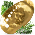 Brass Herb Stripper Bowl 7 Hole Sizes Shred & Catch Herbs & Greens 5.5 x 3.5 In. AH-STBS-2023