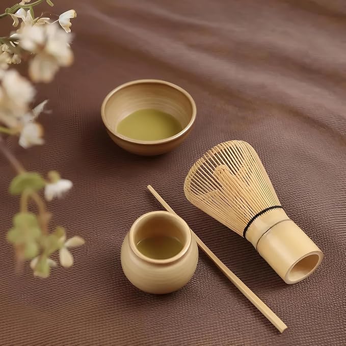 Matcha Whisk (1-Piece), Bamboo Whisk for Matcha Tea, Chasen, 100-Prong Bamboo Matcha Wisk Mixer Frother Brush for Authentic Tea Preparation