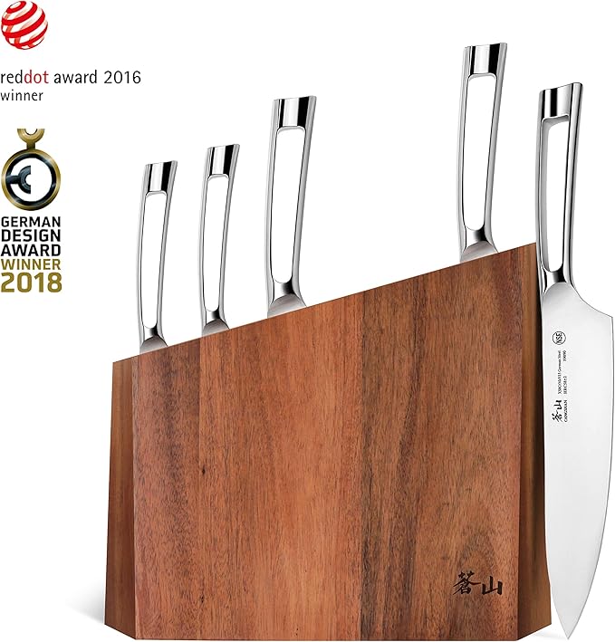 Cangshan N1 Series 59205 6-Piece German Steel Forged Knife Block Set, Oprah's Favorite Things 2017