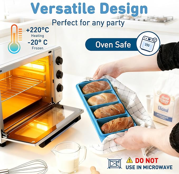 Silicone Freezer Tray with Lid Soup Freezer Container Molds with Steel Reinforced Rim Large Ice Cube Tray Makes 8 Perfect 1 Cup Portions Cubes Storage Food silicone Ice Cube Molds Housewarming Gifts