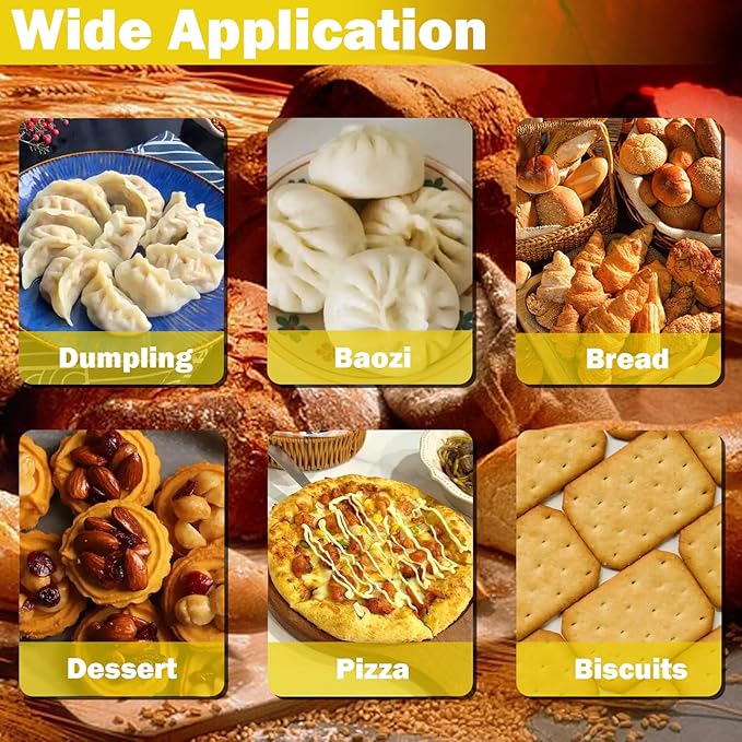 TECHTONGDA Electric Dough Divider Commercial Quantitative Dough Cutter 5g-500g Stainless Steel Pastry Piece Cutter Compact Dough Divider 1500W 110V