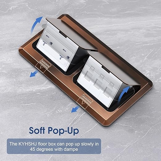 Dual Pop-Up Floor Box Electrical Kit (TR-20A, Bronze)