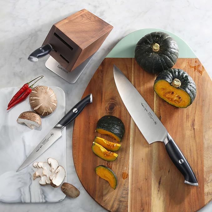 Cangshan Thomas Keller Signature Collection 4-Piece Knife Block Set, Black