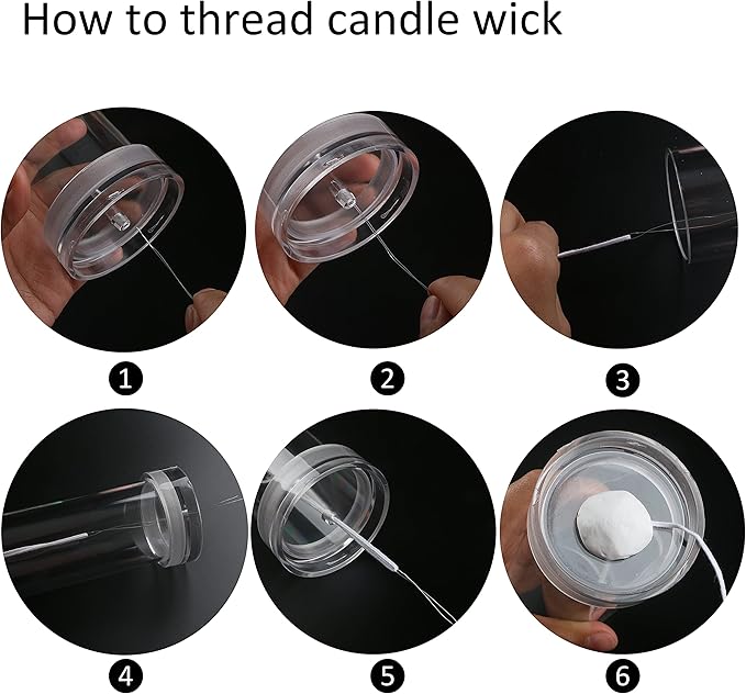 MILIVIXAY 2PCS Pillar Candle Mold -Height: 4.0inch,Diameter:2.0inch-30ft Long Wicks, 2pcs Wick Holders, a Mold Sealer and a Lead Wire Included as a Gift.