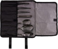 CREATIVECHEF 7 PCS Plating Tools Culinary Set Contains kitchen tweezers spatula Sauce plating spoon（Black）