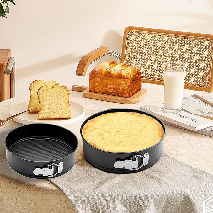6PCS Springform Pan Round Non Stick Cheesecake Pan Durable Cake Baking Pans with Removable Bottom Cake Molds for Baking
