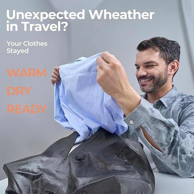 Classic Series Vacuum Bags for Travel Luggage with Wireless Pump, Compression Bags for Carry On Suitcases and Backpack, Vacuum Seal Packing cube for Cloth Packing (1PC + PUMP)