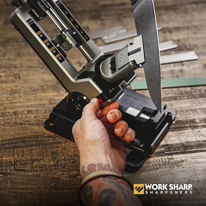 Work Sharp Professional Precision Adjust Knife Sharpener - Adjustable Knife Sharpening Kit for Pocket, Hunting, Kitchen, Serrated Knives