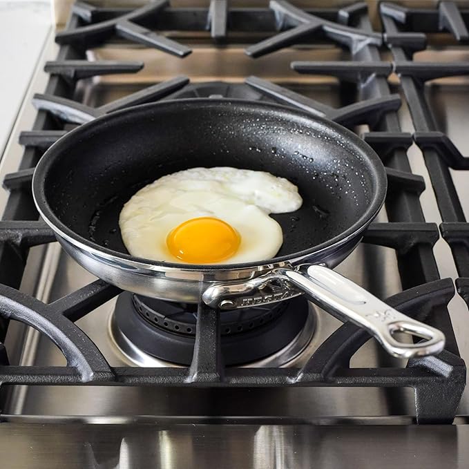 Hestan ProBond Forged TITUM - Professional Clad Stainless Steel, Nonstick, Frying Pan, (8.5-Inch), Induction Compatible, Made without PFOAs