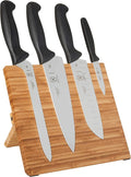 Mercer Culinary - M21981 Millennia 5-Piece Magnetic Board Set with Black Handles, Bamboo , 16 x 8 x 18 inches