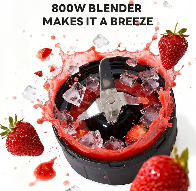 Sweetcrispy Smoothie Blender, Personal Blender Set for Kitchen, Smoothies Maker With BPA-Free Portable Cups For Shakes, Sauces, Juice, Ice Crushing