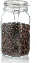 Bormioli Rocco - 11381000725 Fido Clear Glass Jar with 85 mm Gasket, 1.5 Liter KC74556