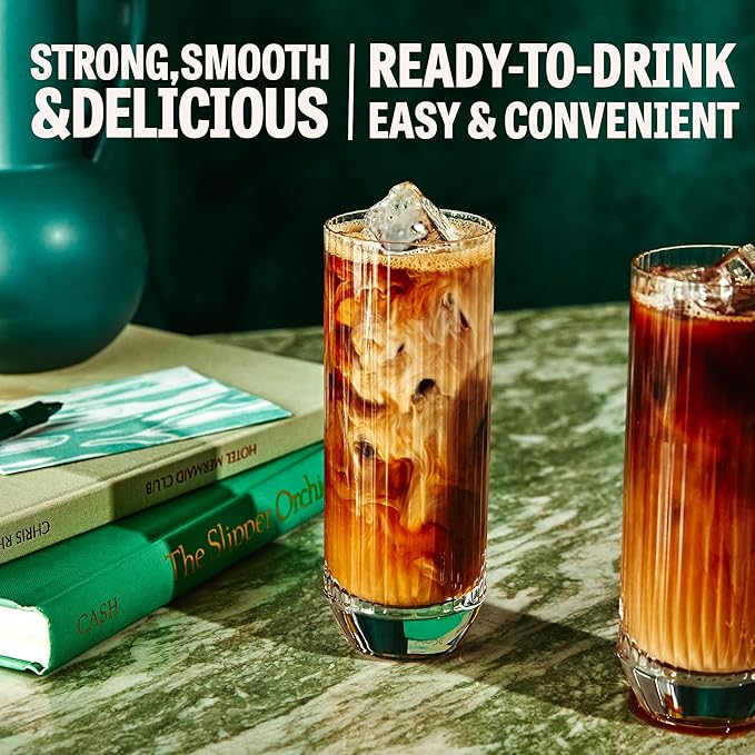 Wandering Bear Organic Mocha Cold Brew Coffee - Strong, Bold, Smooth, Unsweetened, Shelf-Stable, Ready to Drink, Gluten Free, & Vegan Iced Cold Brewed Coffee Drink - 32 fl oz, 3 pack