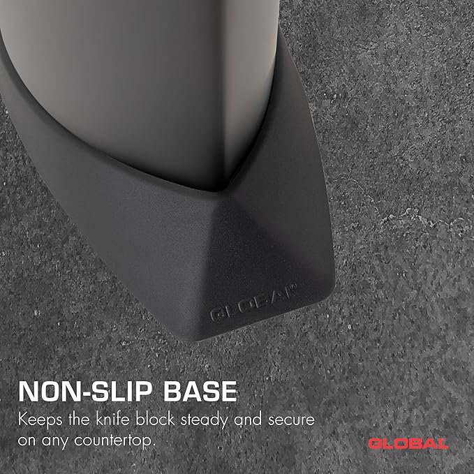 Global GKB-52/CB, 10 Slot Knife Block, Black
