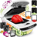 Fullstar The Original Pro Chopper - Vegetable Chopper and Spiralizer, Food Chopper with Container, Fruit Slicer, Kitchen Gadgets & Accessories, Home Essentials (4 in 1, White)