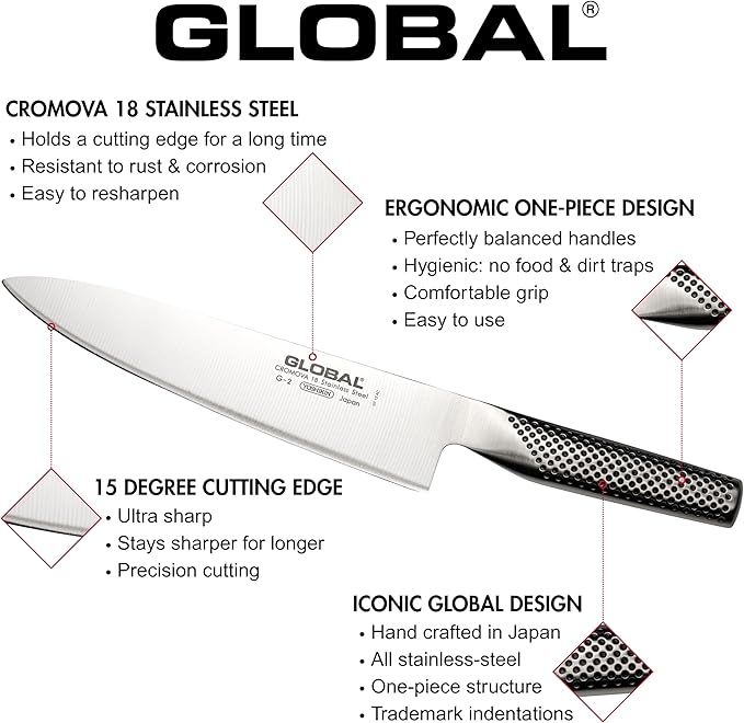 Global 6 inch Straight Spatula, Stainless Steel, GS-21/6