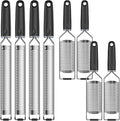 8Pcs Stainless Steel Grater for Different Food Grater with Non-Slip Handle for Vegetables Cheese Shredder and Lemon