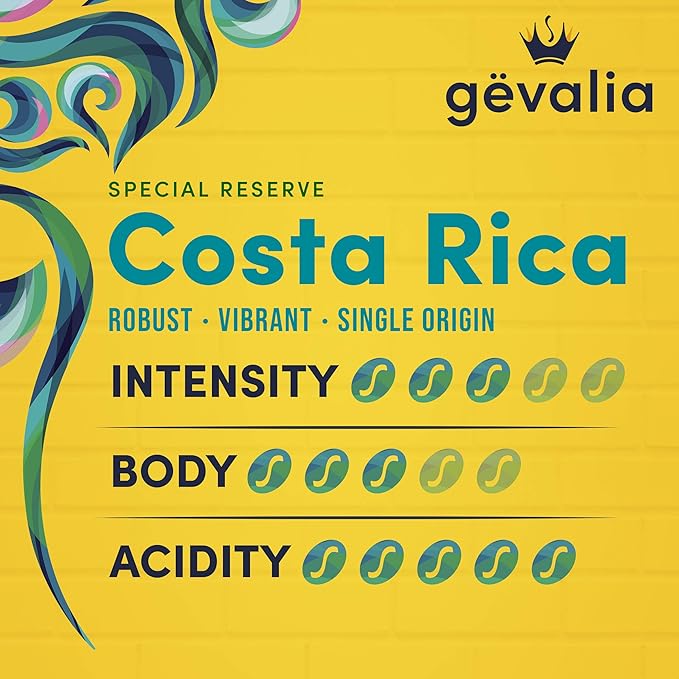 Gevalia Kaffe Special Reserve Costa Rica Medium Roast K-Cup Coffee Pods (10 Pods)