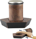 Rolling Knife Sharpener Kit – Premium Walnut Wood – 5 Magnetic Angles (12, 15, 17, 19 & 22 Degrees) – Diamond and Ceramic Discs – Durable Knife Sharpening System for Kitchen & Chef's Knives
