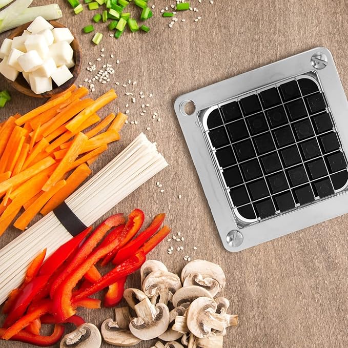 Replacement Chopper Blade Commercial Vegetable Chopper Dicer Stainless Steel Blade for Fruit Cutting Machine Tomato French Fries Cutter (1/2″ Blade)