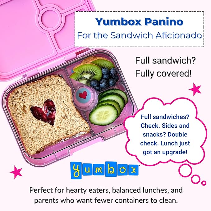 Yumbox Panino Leakproof Bento Lunch Box Container for Kids & Adults (Lavande Purple Unicorn)