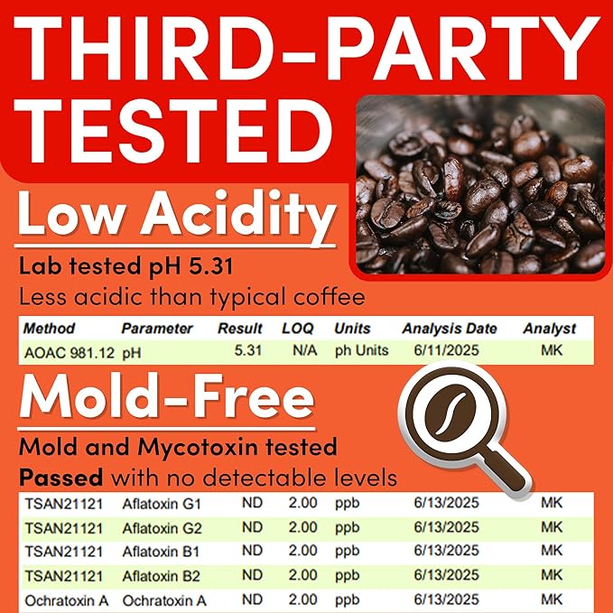 Sarasota Coffee Ground Packets | Gourmet Decaf Medium-Dark Roast Ground Coffee Packs | Decaf | Low Acid Mold Free Individual Single Pot Pouches for 12 Cup Coffee Maker | 2 Ounce Bags, 12 Count